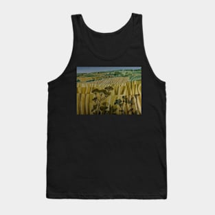 Abstract Yellow Landscape Hastings England Tank Top